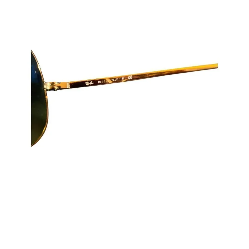 Ray ban CHROMANCE RB, 3561 polarized green and gold sunglasses
